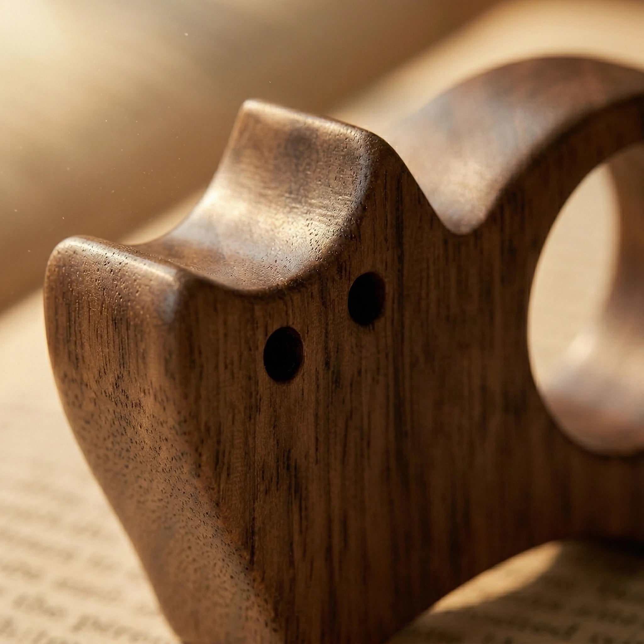 Wooden Cat Page Holder