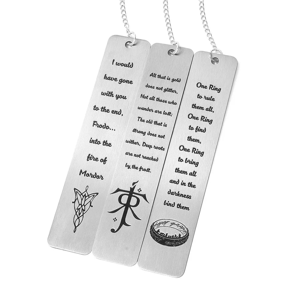 Lord of the Rings - Stainless Steel Bookmarks