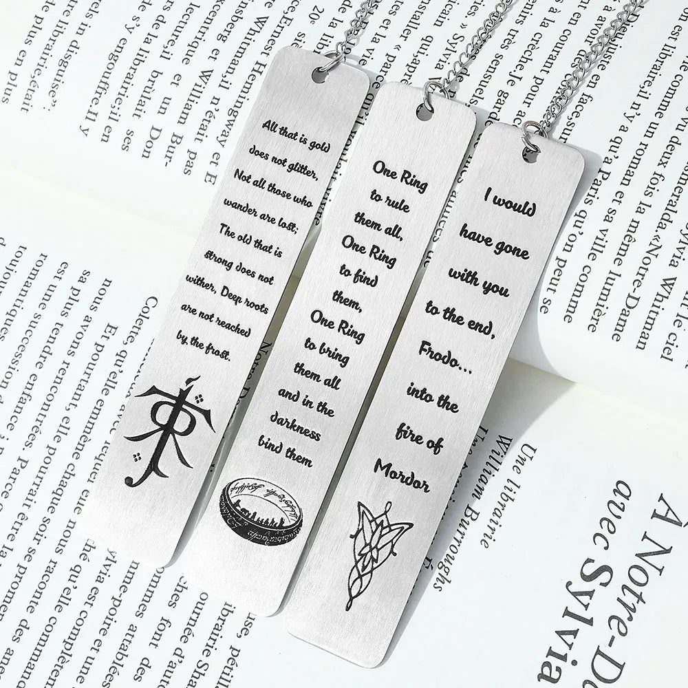 Lord of the Rings - Stainless Steel Bookmarks