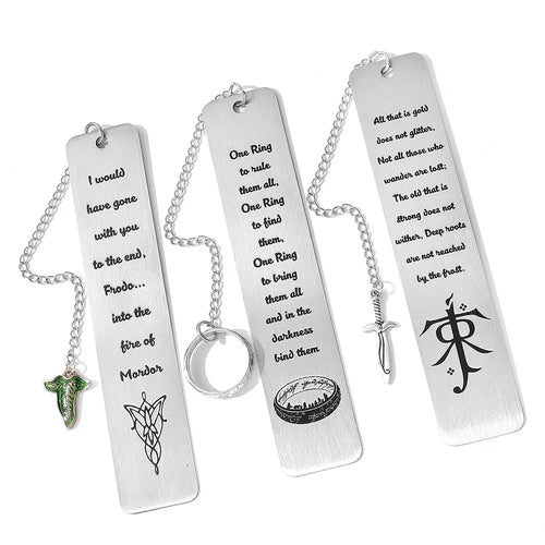Lord of the Rings - Stainless Steel Bookmarks